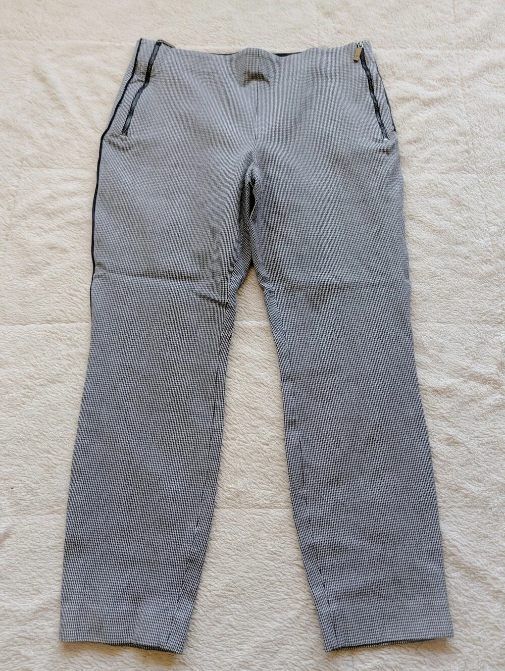 Ted Baker Side Zip Houndstooth Midrise Pants